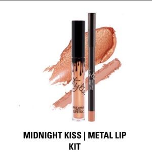 Kylie Cosmetics Midnight Kiss Metal Lip Kit, NIB